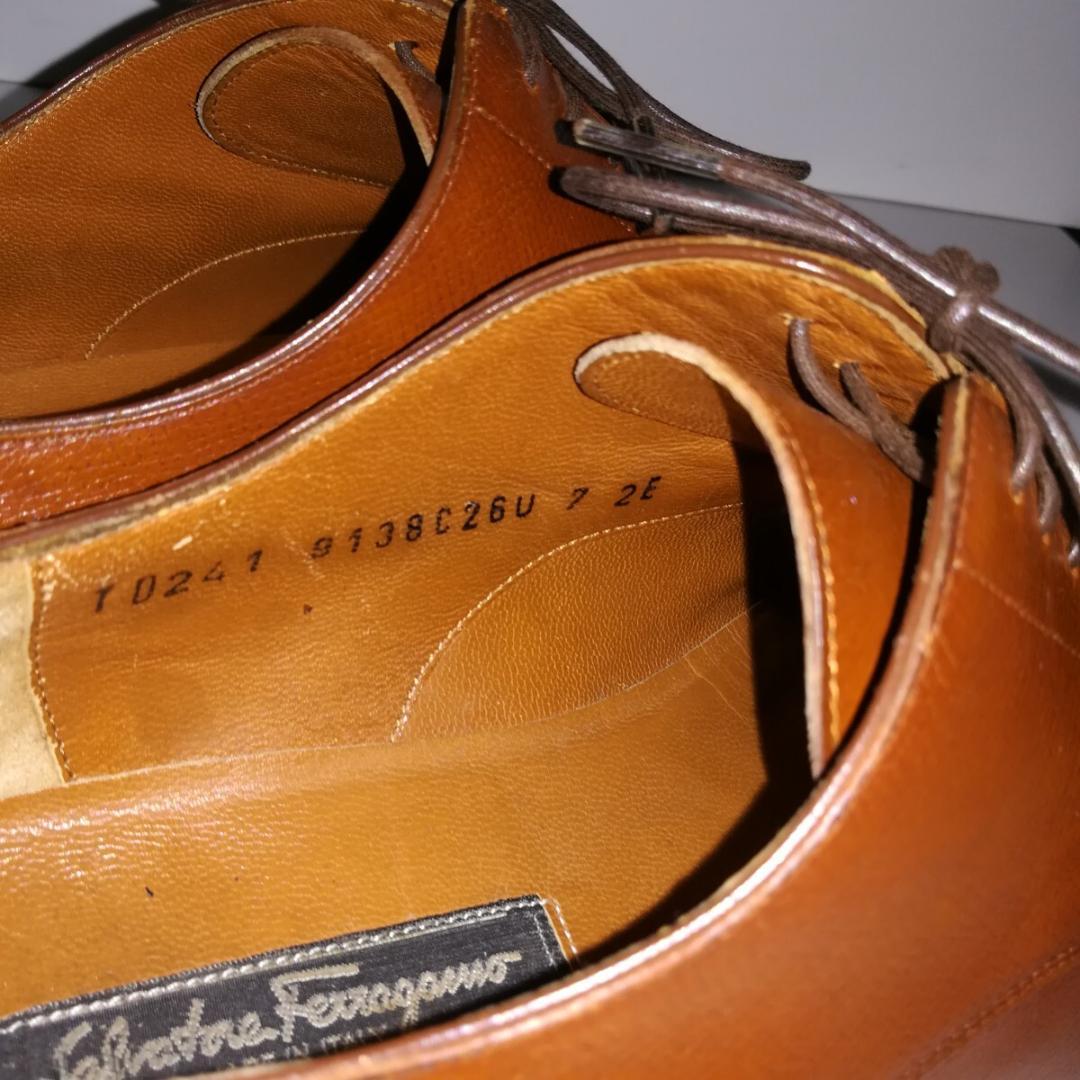 c1010 サルヴァトーレフェラガモ tramezza プレーントゥ 7EE 茶