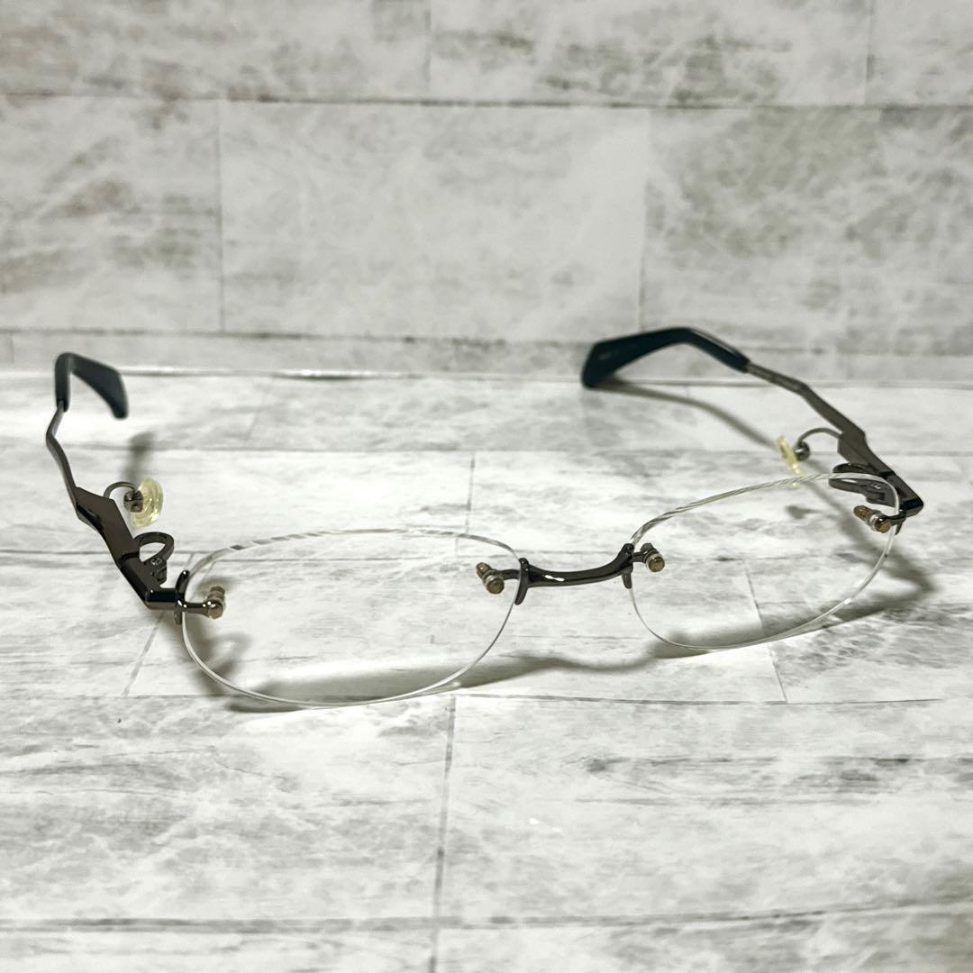 ネオジン NEOJIN メガネフレーム 鼻パッドなし リムレス　ツーポイント