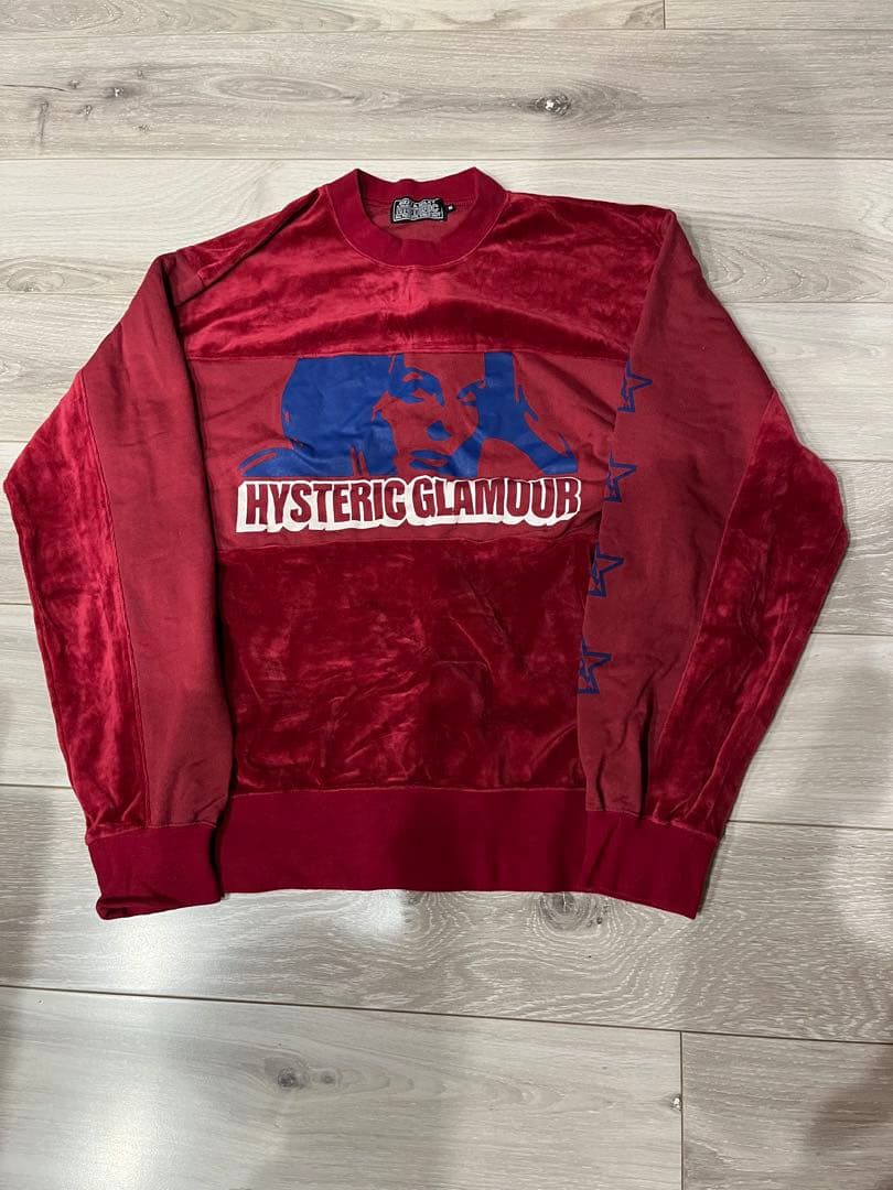 ヒステリックグラマー　トレーナー　ベロア