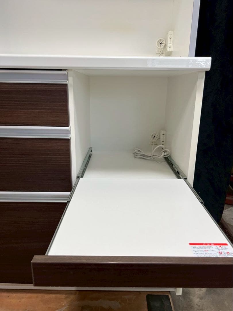 創愛ファニチュア ティーノ100 食器棚 レンジボードW99