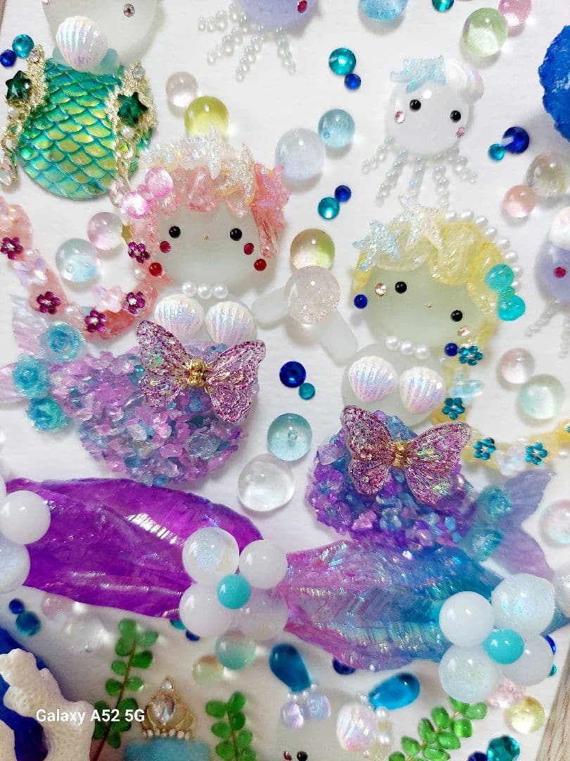 シーグラスアート 海に願いを♪お取り置き中です♪