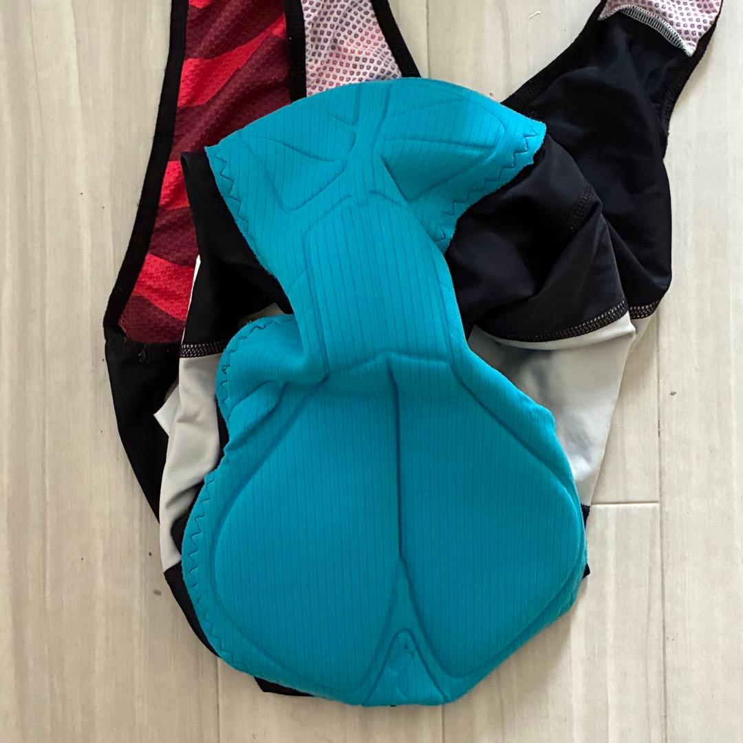 【美品】スペシャライズド レッド ストライプ サイクルジャージ L 上下セット