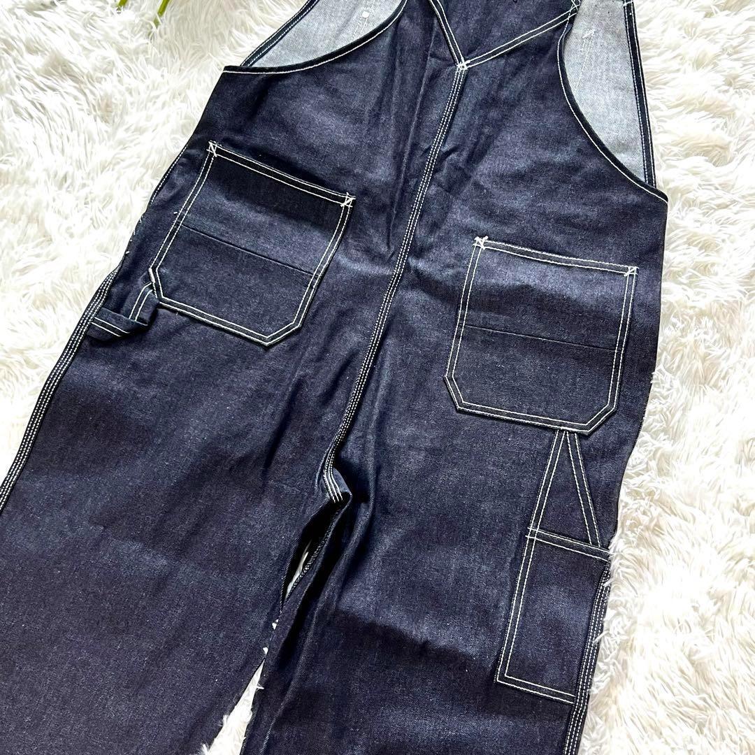 【新品定価22万】AMIRI アミリ　オーバーオールデニム ブルー L