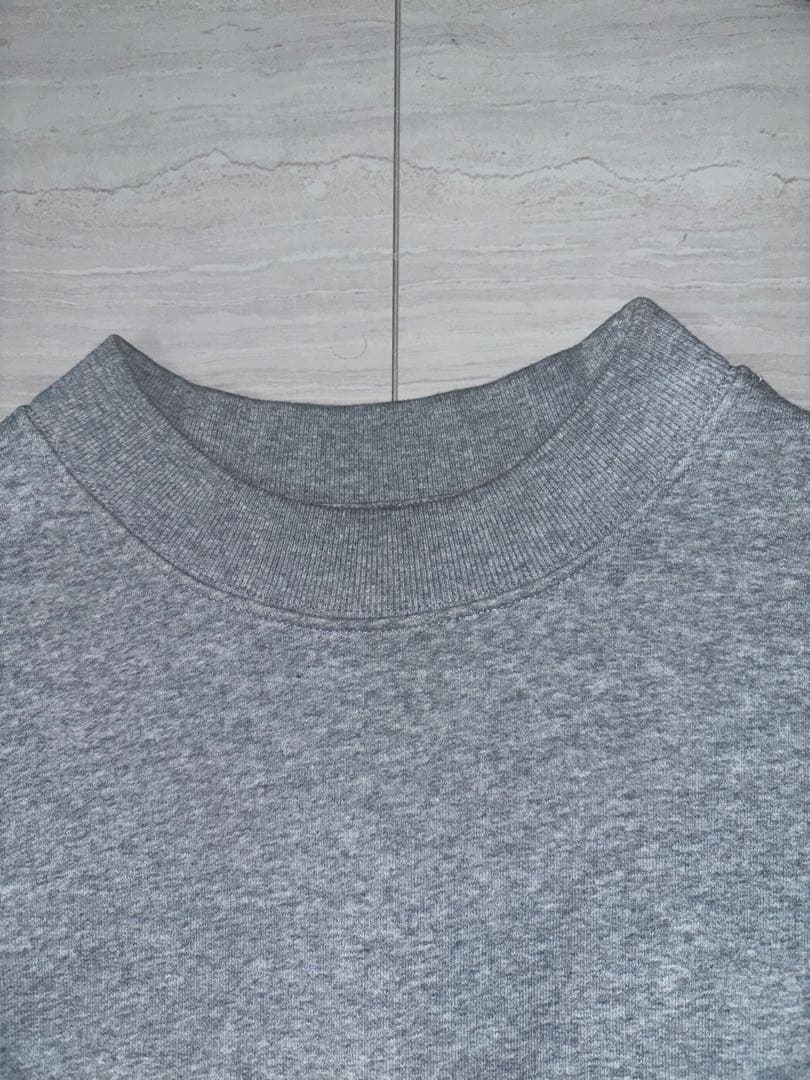 STUDIO NICHOLSON グレー スウェットトレーナー　S 首背面ロゴ