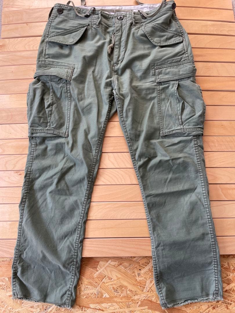 ロンハーマン RHCヴィンテージ クロップド カーゴパンツ L オリーブグリーン