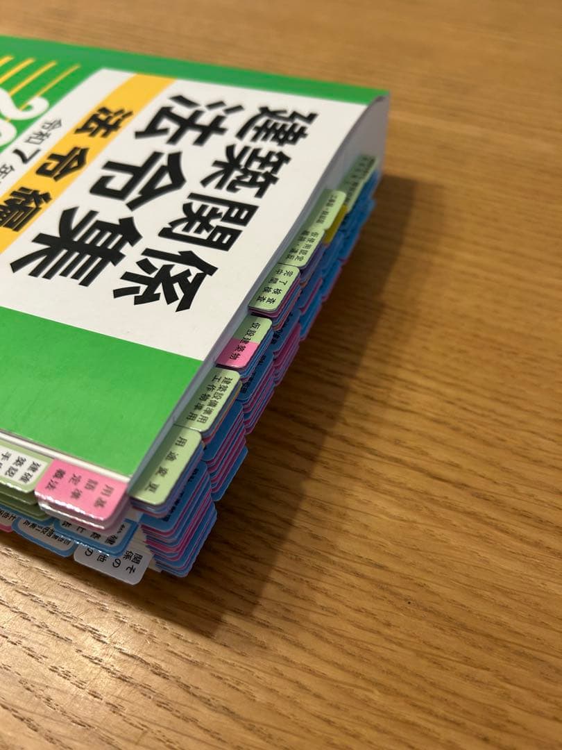 建築関係法令集 法令編 2025 線引き インデックス済