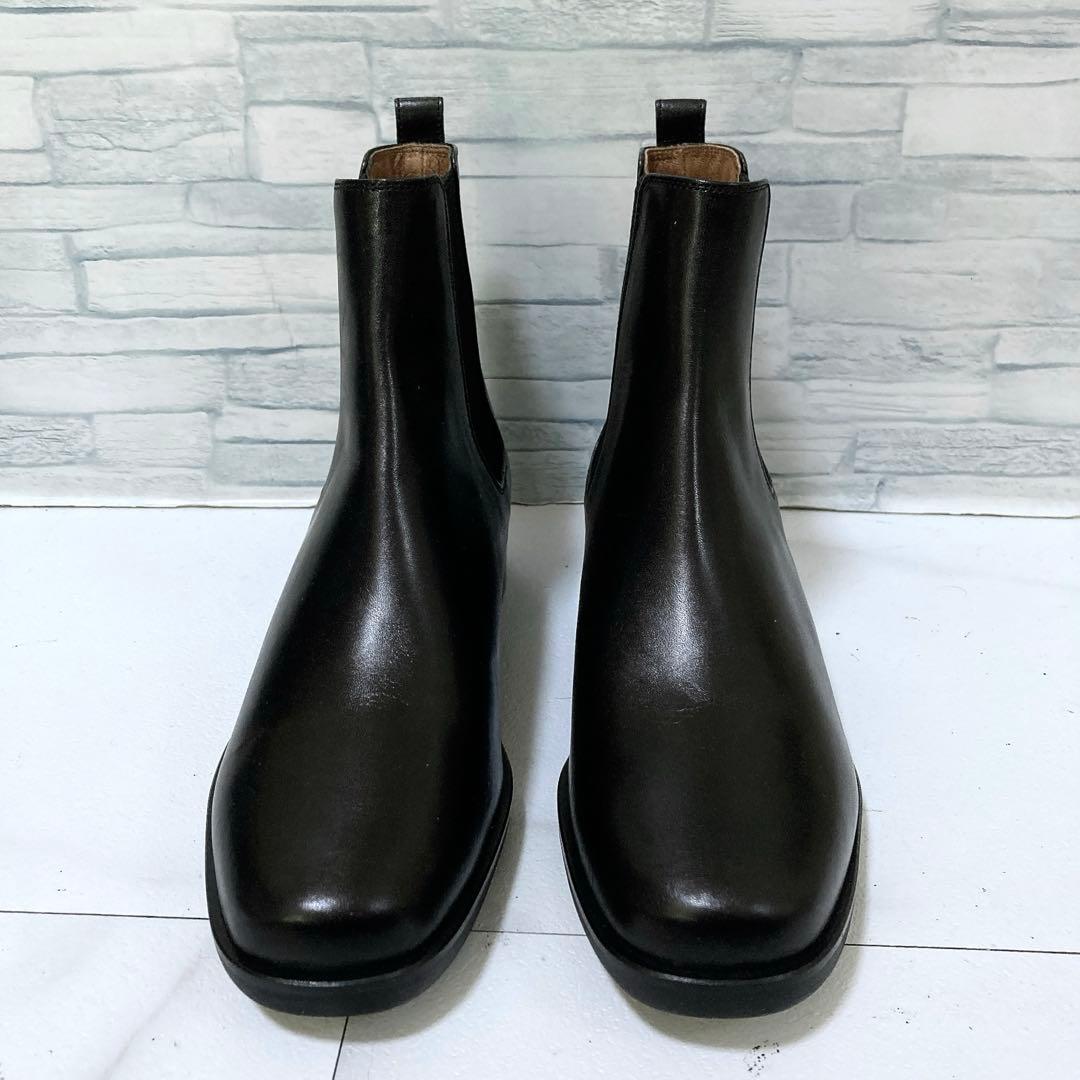 新品 マーガレットハウエル サイドゴアブーツ 本革 ブラック 黒 24.5