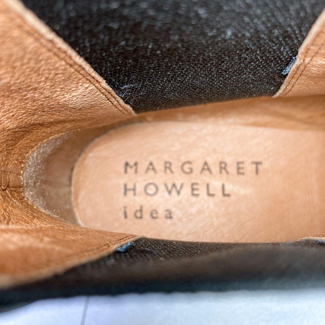 新品 マーガレットハウエル サイドゴアブーツ 本革 ブラック 黒 24.5