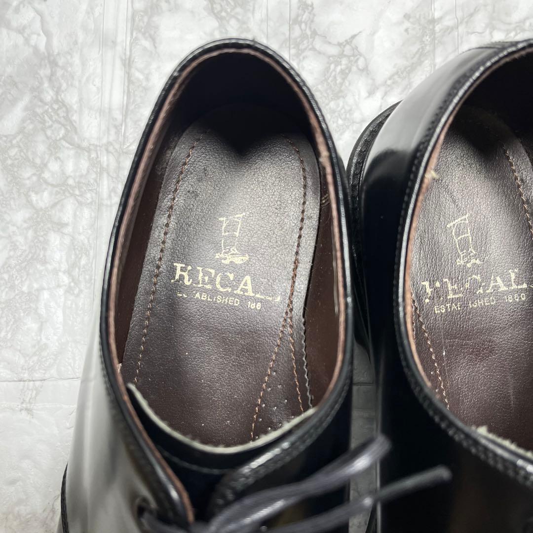 【美品】REGAL プレーントゥ　ダービーシューズ　外羽根　ブラック　27㎝
