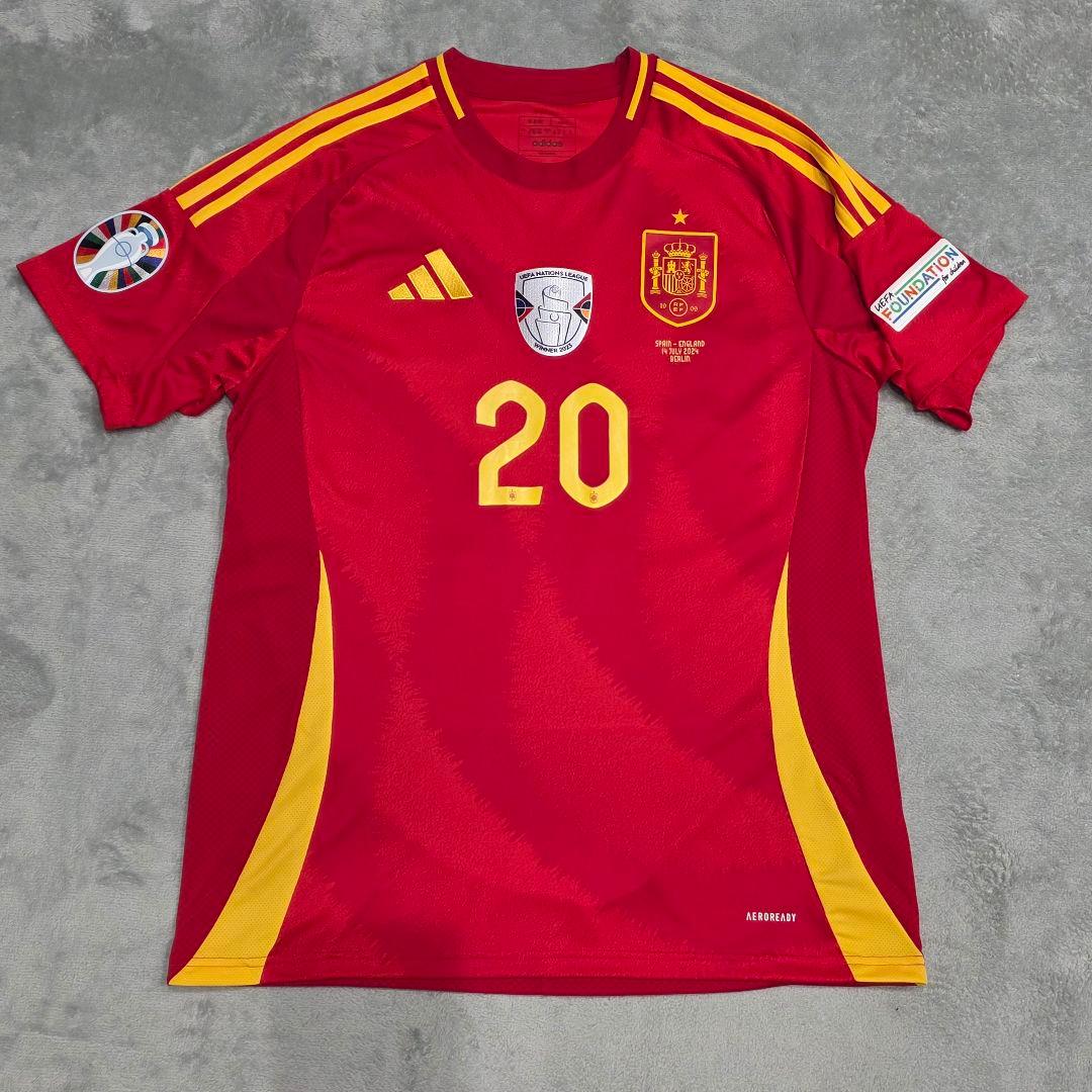 スペイン代表　ペドリ　EURO2024決勝　ユニフォーム　2XL　adidas