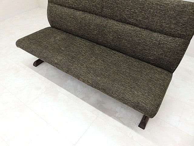 展示品　飛騨産業/キツツキ オーク無垢材チェア「KAYA/カヤ」　2人掛けソファ