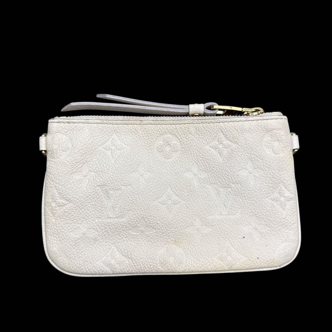 ルイヴィトン トートバッグ モノグラム アンプラント レザー 白 ポーチ付き