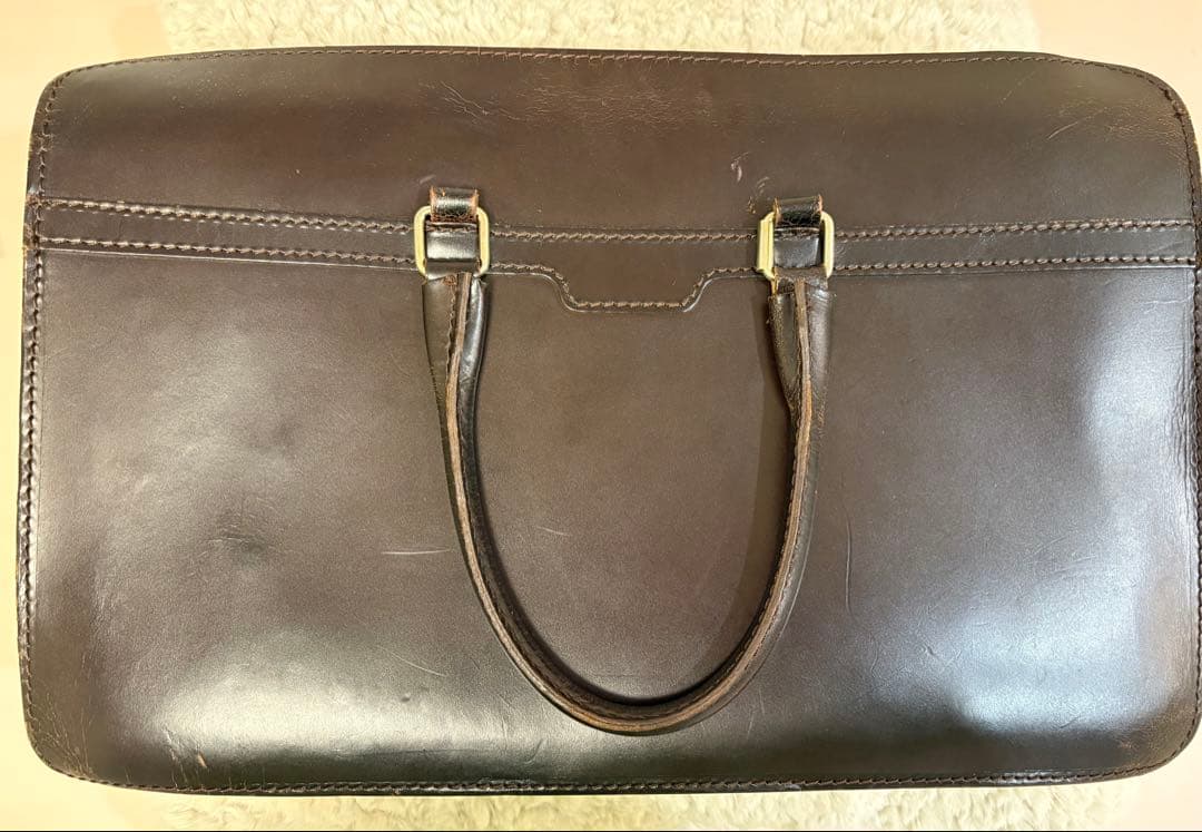 グレンロイヤル　ブリーフケース　ブライドルレザー 軽量 A4 脱着式収納