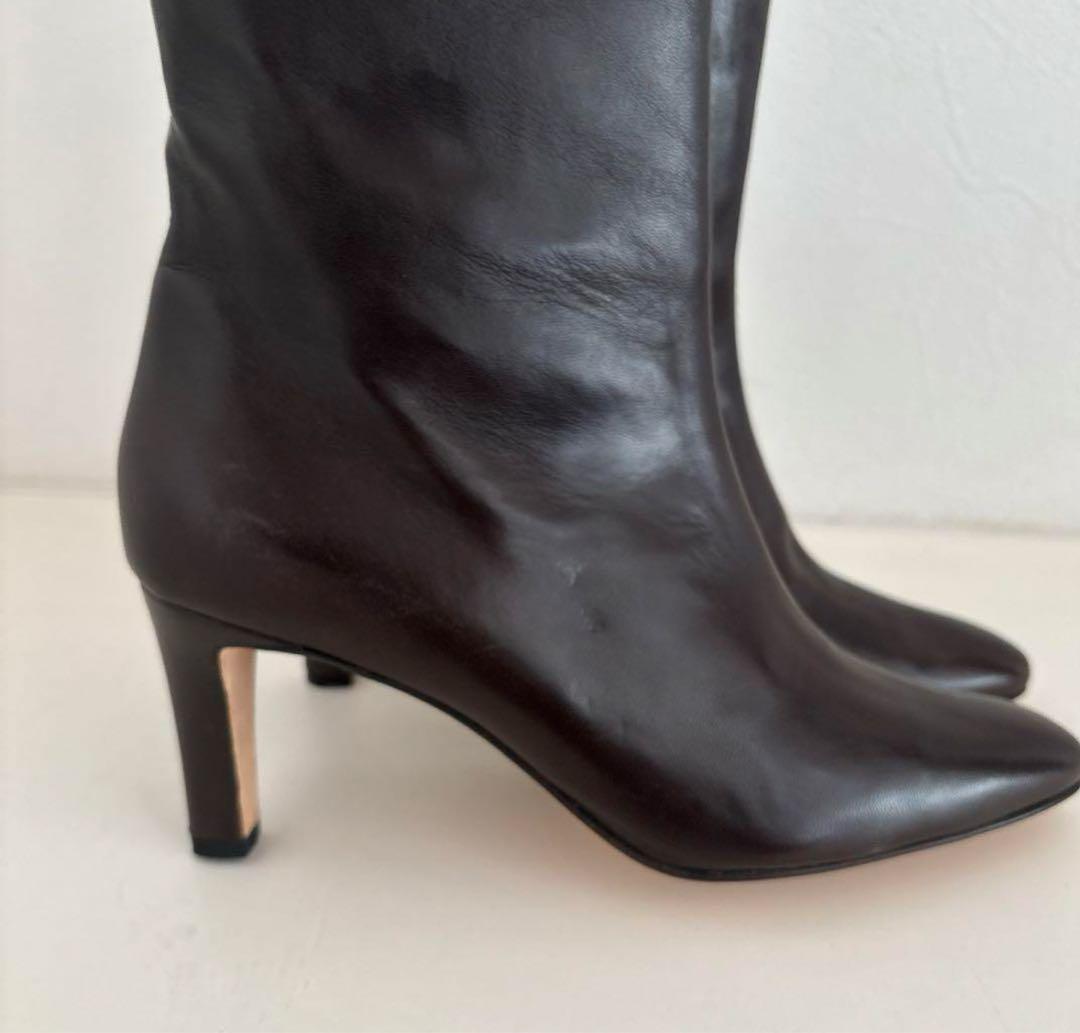 新品未使用☆マノロブラニクManolo Blahnikブラウンロングブーツ37