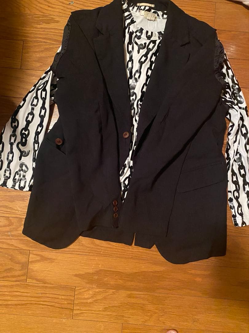 2024春夏コムデギャルソンオムプリュス大人気黒エステルベスト風ジャケット美品