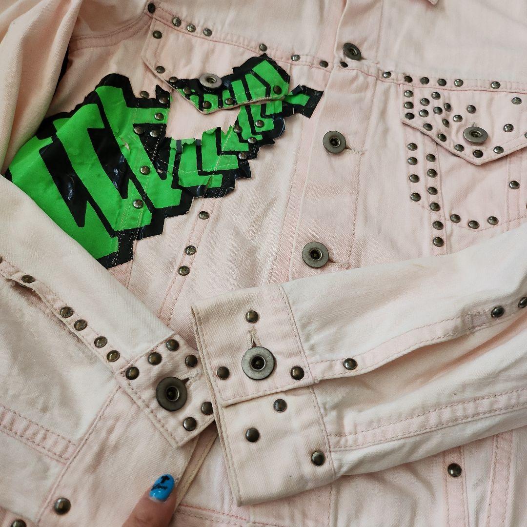 希少　ノゾミイシグロ　ポップアート　スタッズ付き　Gジャン　ジャケット　Sサイズ