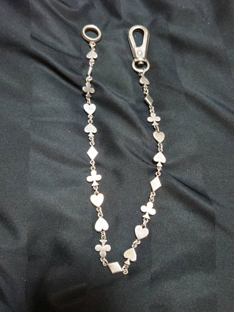 PUERTA DEL SOL トランプウォレットチェーン　シルバー950