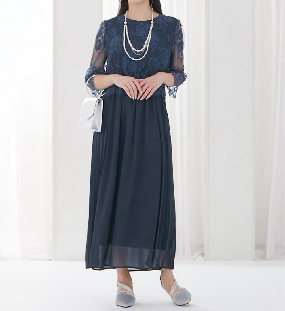 アリノマ レース切替サイドプリーツワンピースドレス&ジャケット パーティードレス