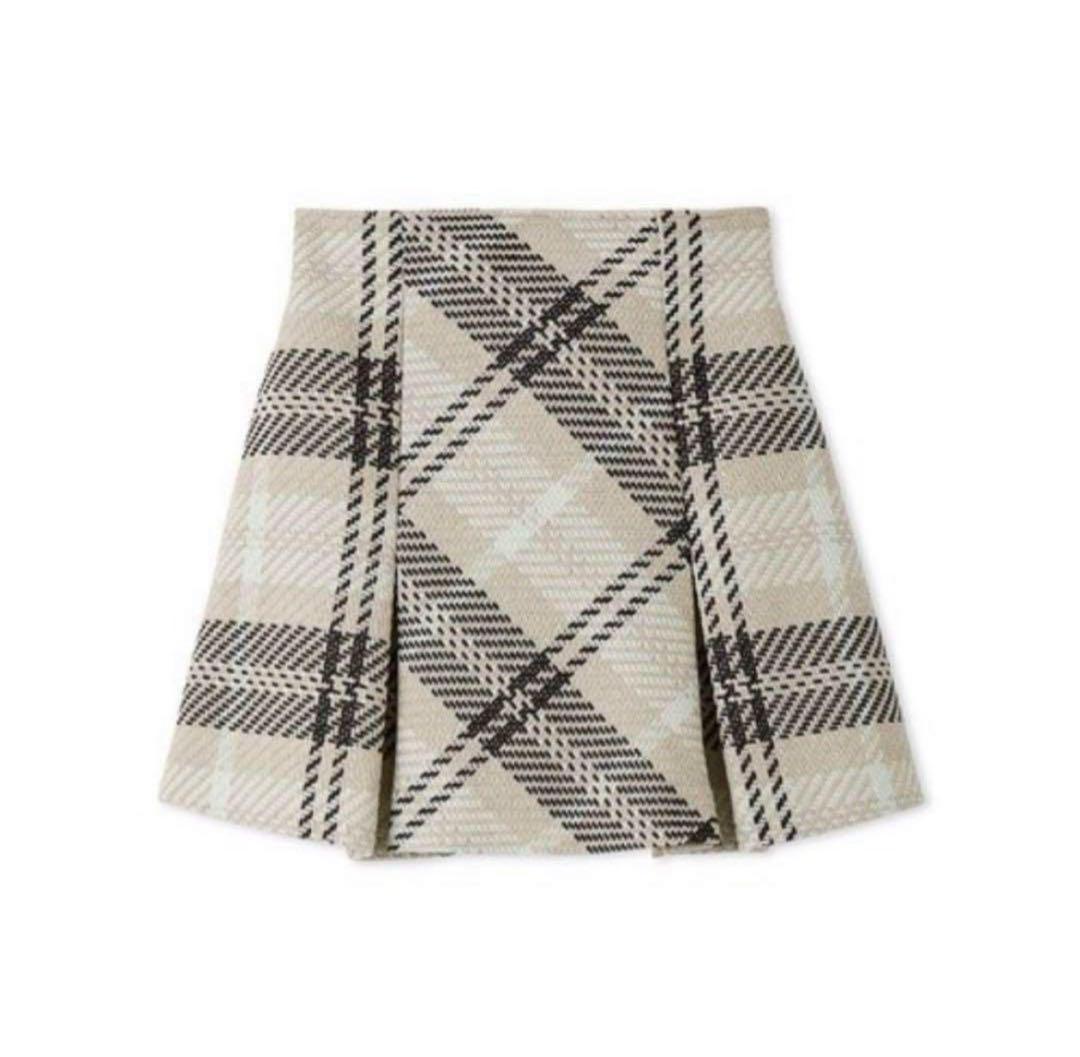 snidel ロービングチェックミニスカート IVR 0サイズ