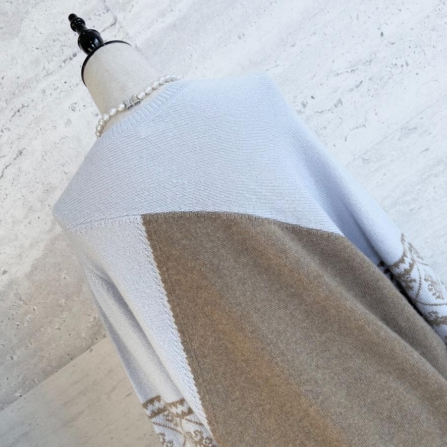 美品★HERMES★カシミヤ★フェアアイル★チュニック★ニット