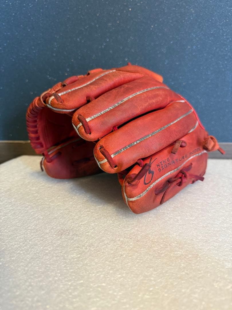 ★廃盤★希少★ NIKE ナイキ 軟式 少年用 グラブ 指カバー 岩隈モデル