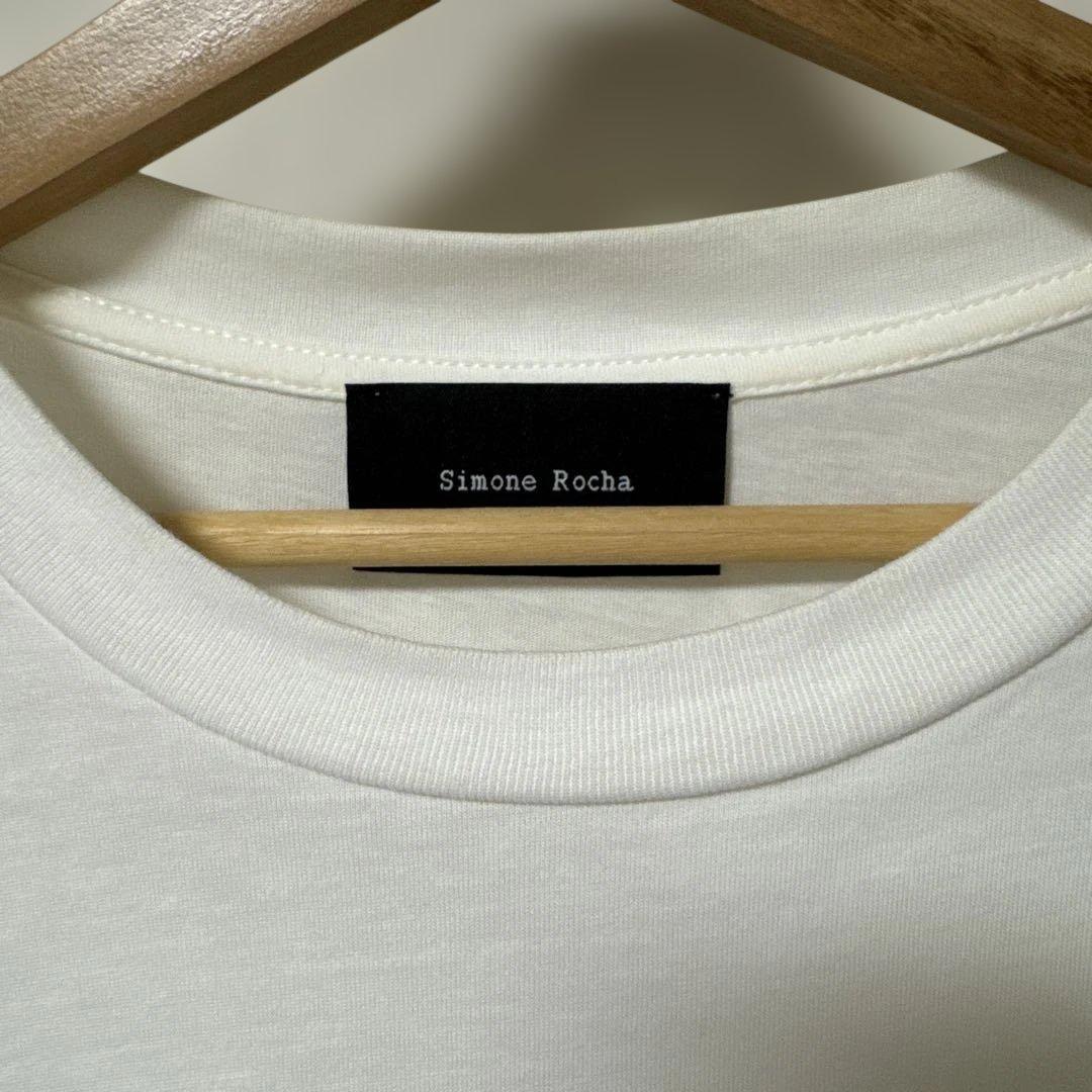 Simone Rocha パフスリーブ Tシャツ レース 白