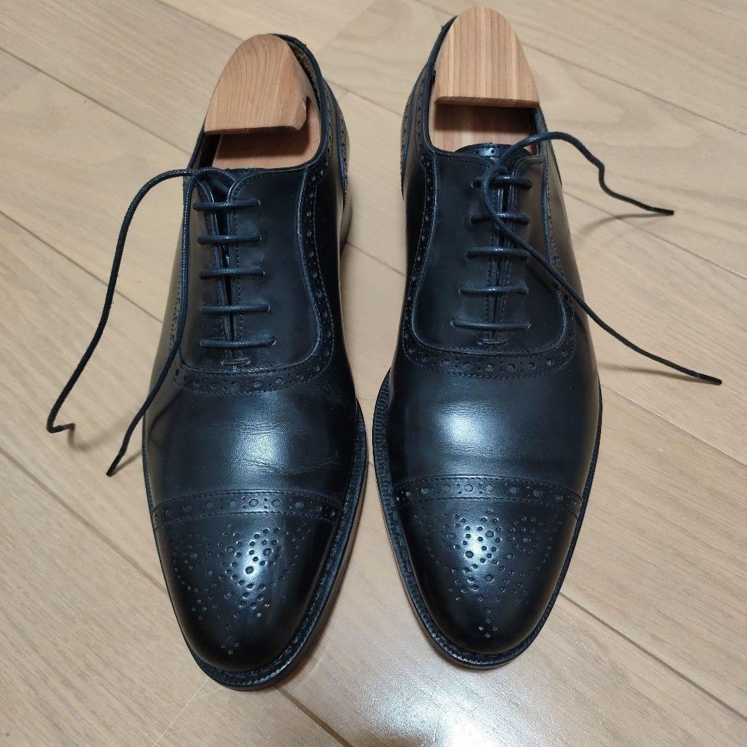 美品　ジャランスリワヤ　内羽根　ストレートチップ　黒 ダイナイトソール　7.5