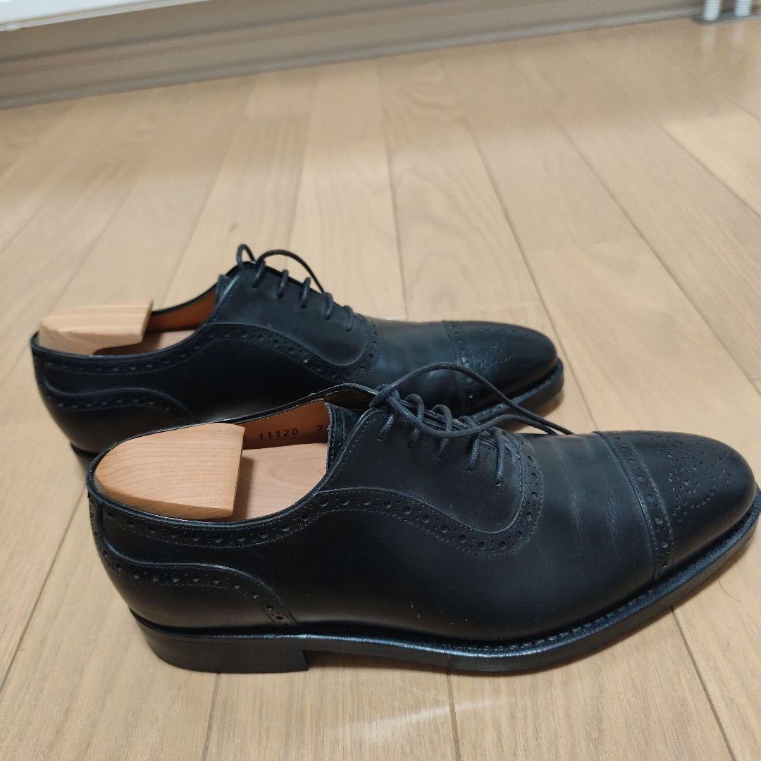 美品　ジャランスリワヤ　内羽根　ストレートチップ　黒 ダイナイトソール　7.5