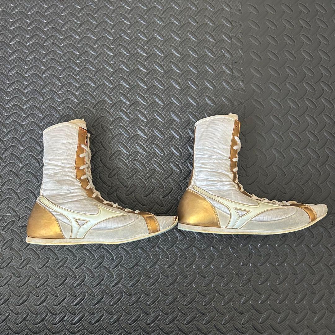 Mizuno ボクシングシューズ ホワイト/ゴールド