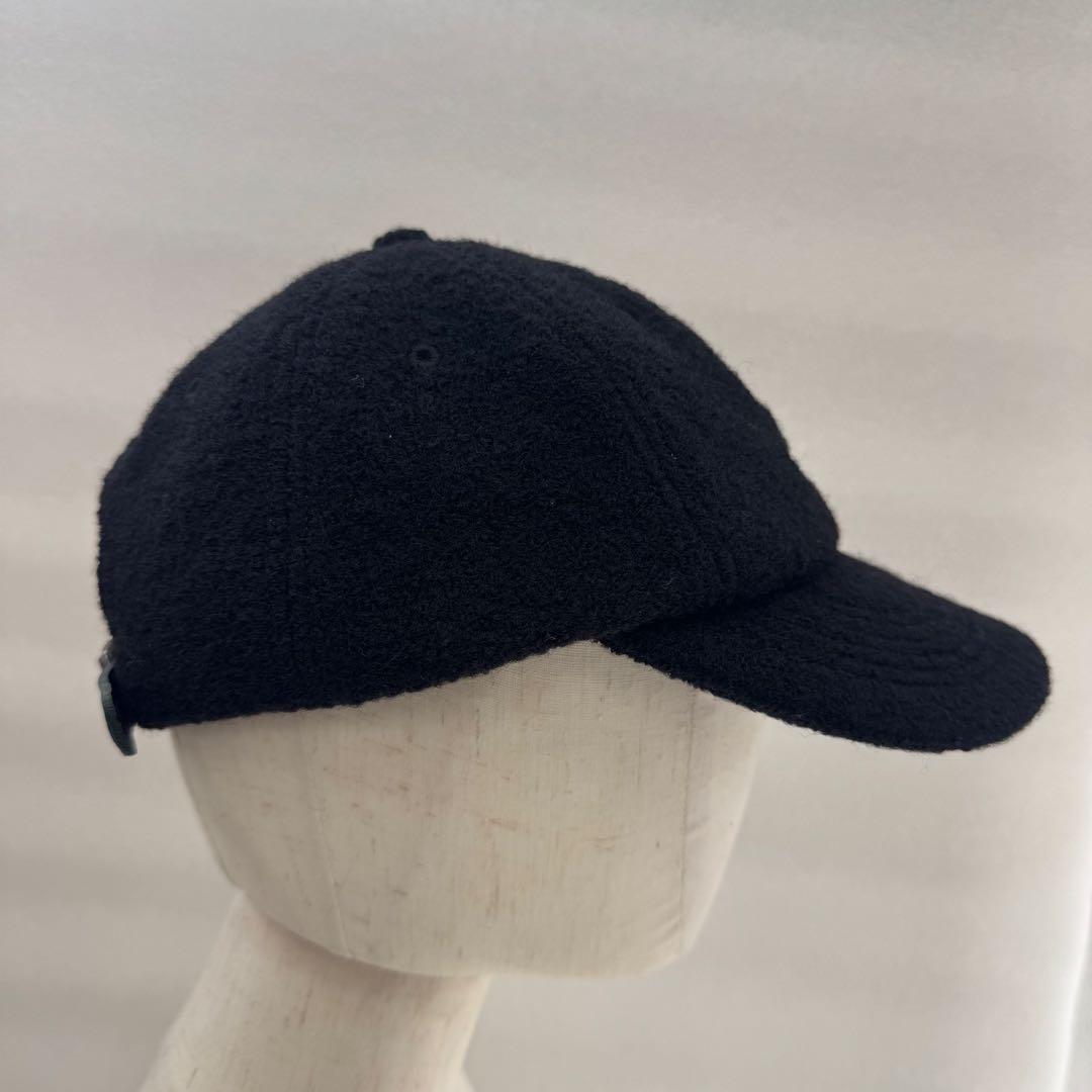 【人気】SUPREME キャップ　ブラック　Sロゴ ウール　USA