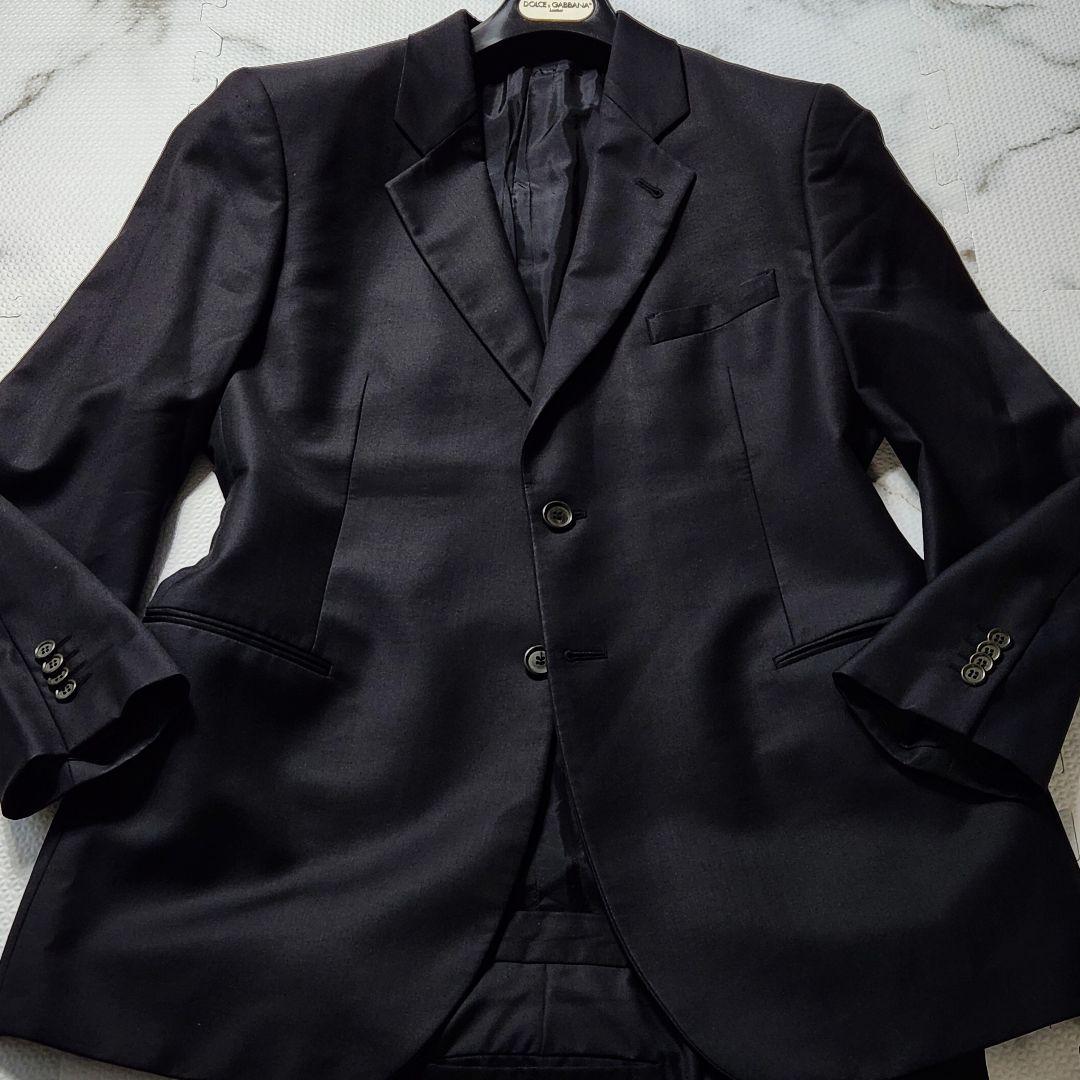 入手困難✨XXL相当 ジョルジオアルマーニ 最高級 カシミヤ素材 スーツ 黒