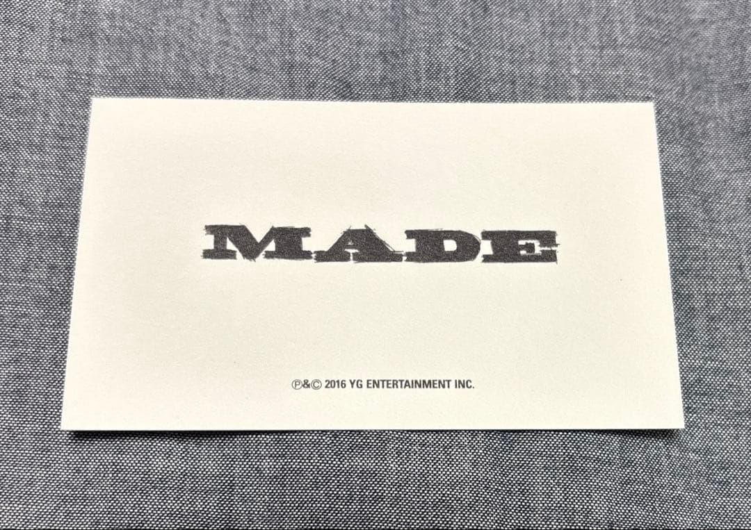 BIGBANG MADE 韓国限定盤 G-DRAGONフォトブック トレカ　GD