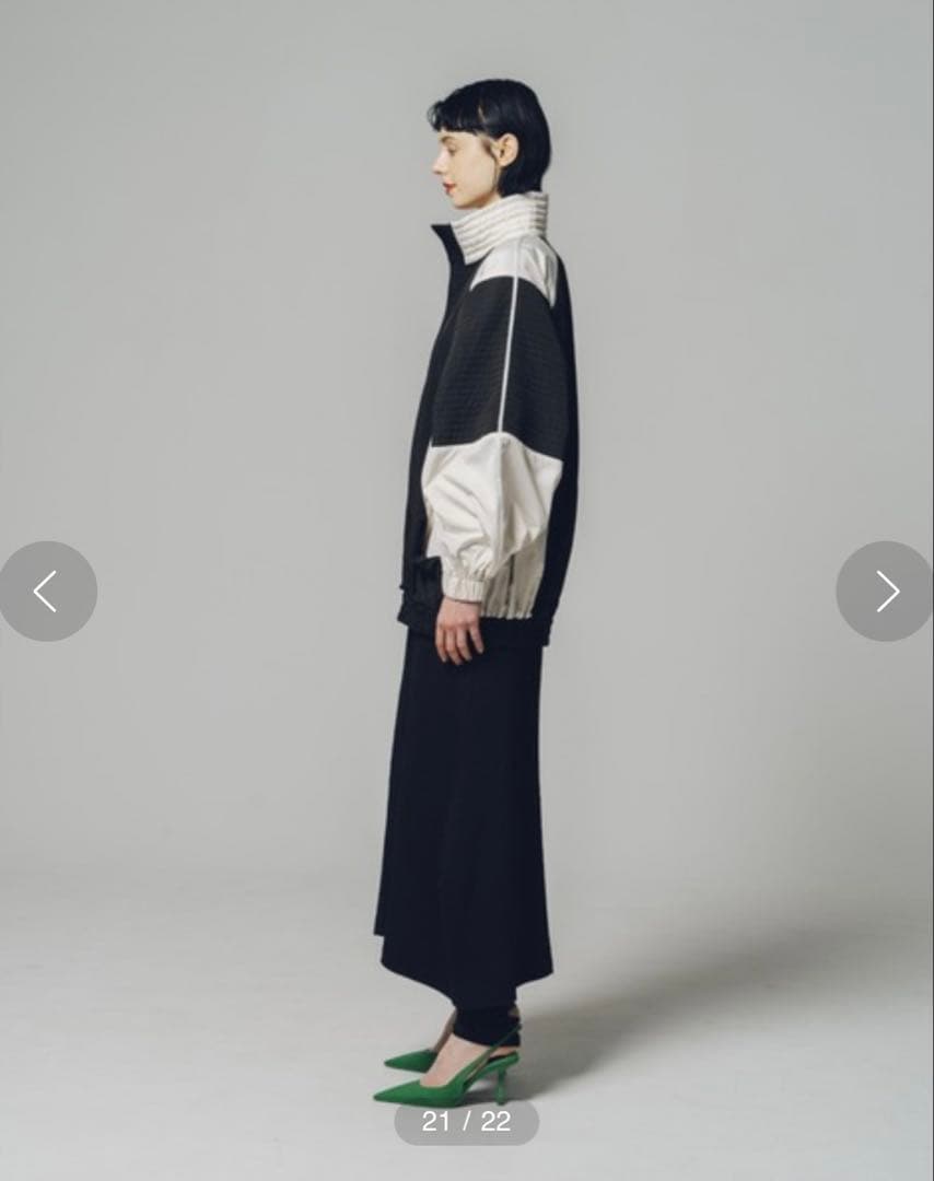 【led.tokyo】バイカラージッパーナイロンジャケット