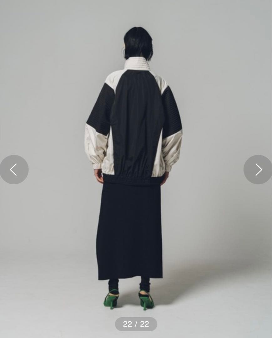 【led.tokyo】バイカラージッパーナイロンジャケット