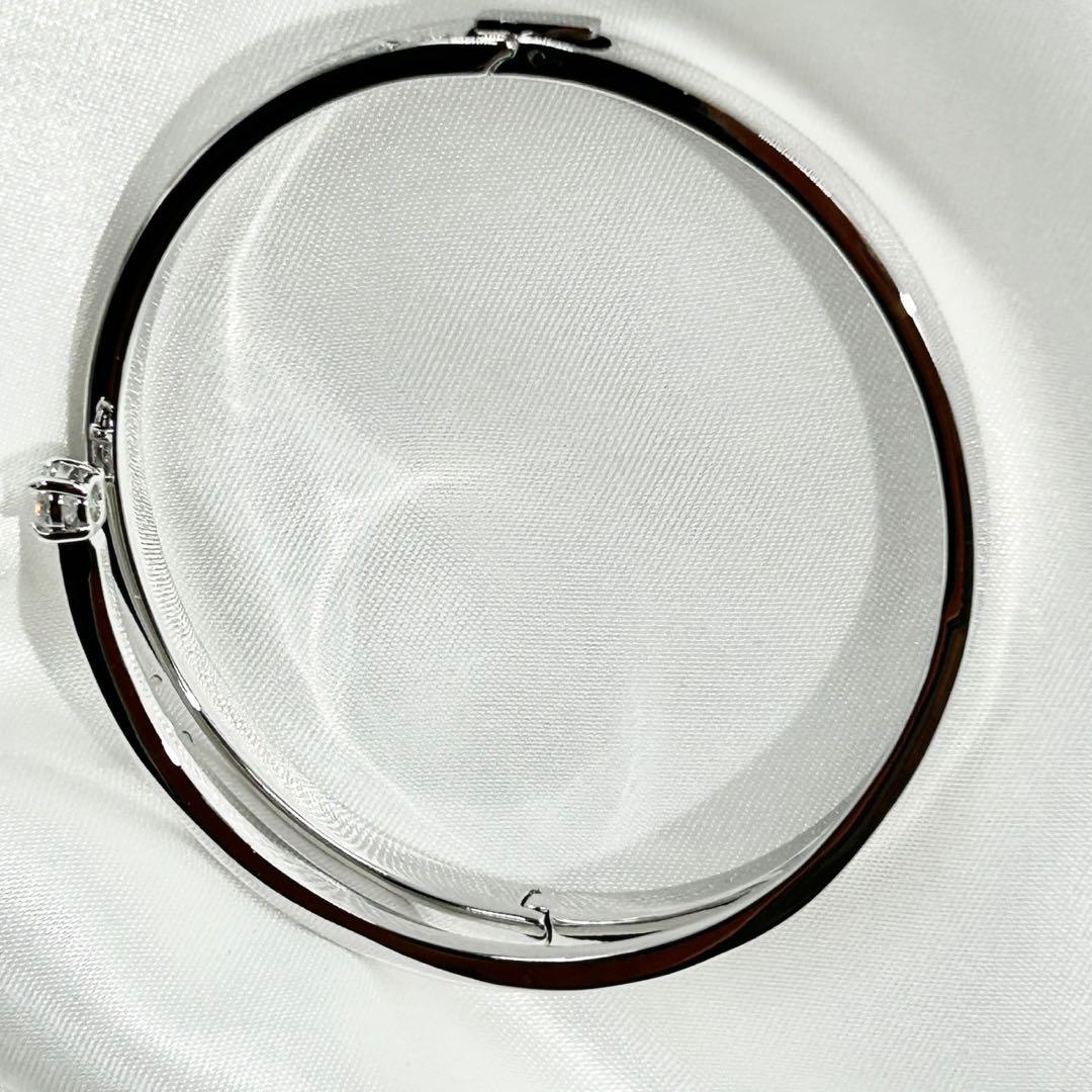 【箱・カード付】 スワロフスキー バングル ブレスレット クリスタル フレッシュ