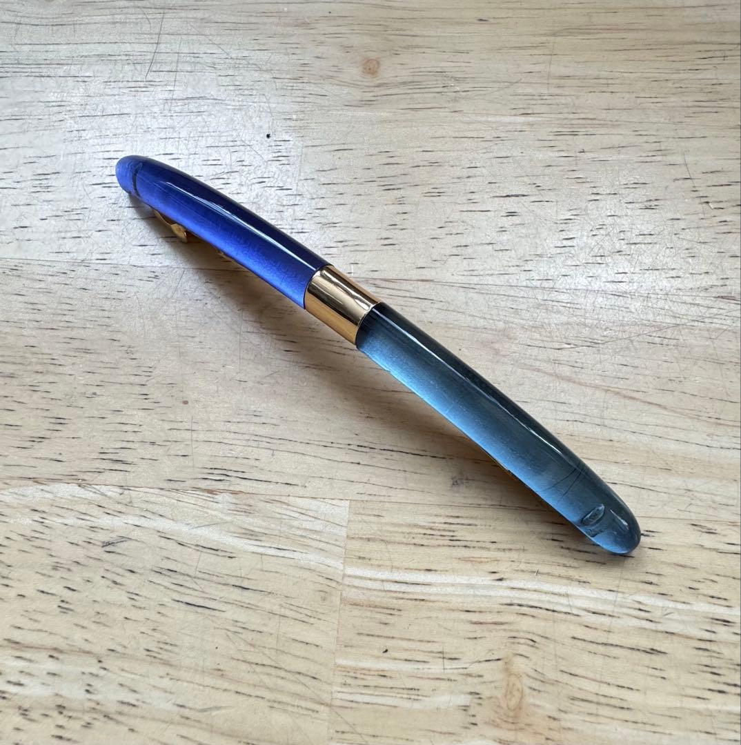 コレットマルーフ　バレッタ　ブルー　ヘアアクセサリー フランス製