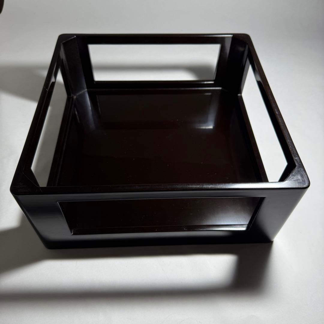 ◆輪島塗 重台 梨地御膳 本漆 時代箱入り 昭和十年◆