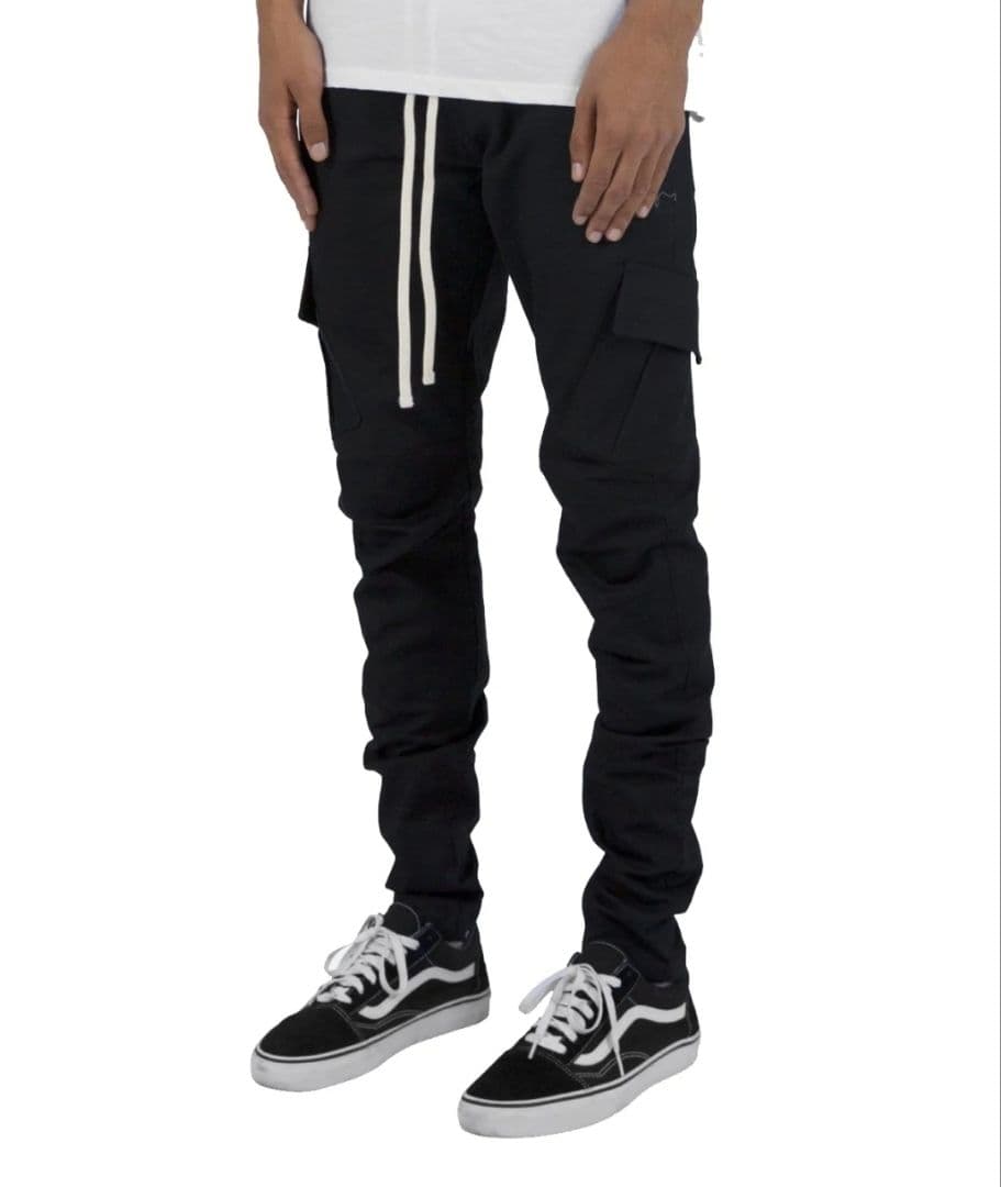 パンツ mnml ZIP CARGO DRAWCORD PANTS / BLACK3