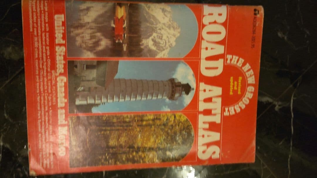 大型1982年　ロードアトラス　アメリカとカナダの道路地図