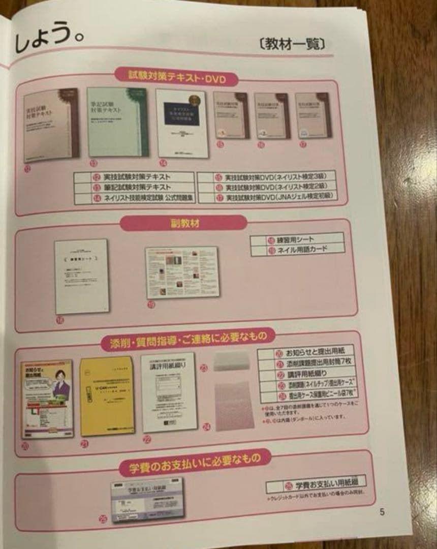 ユーキャン　ネイリスト講座　用具ありコース