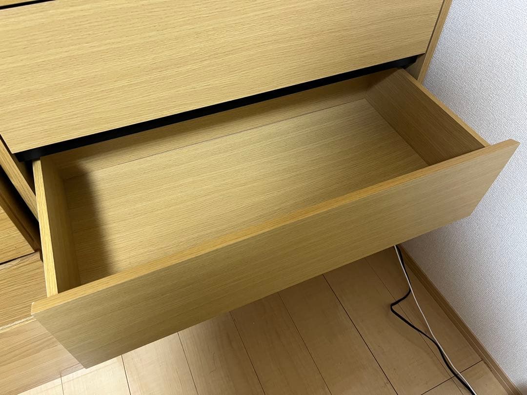 4段チェスト ナチュラルウッド オーク ニトリ タンス