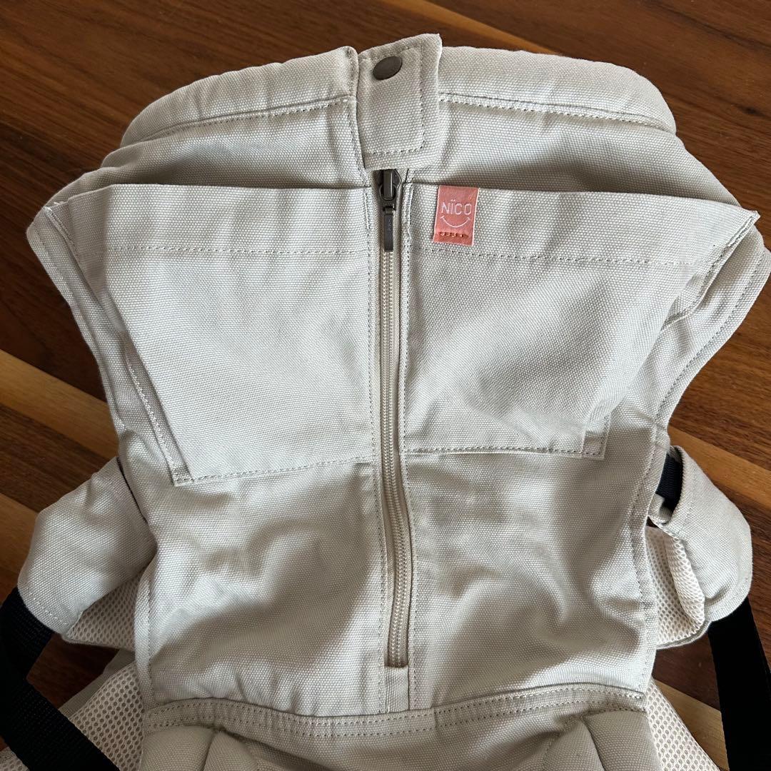 Nico キューズベリー　ひさこさん　サンドベージュ　抱っこ紐 コットン製