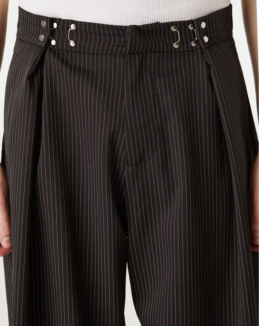 パンツ Basketcase Caldwell pinstripe slacks