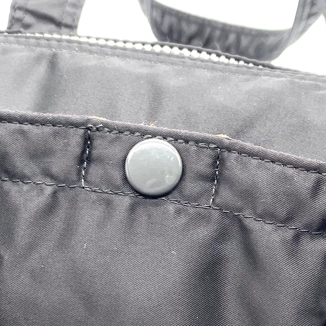 【美品】ポーター タンカー ドラムバッグ ミニボストン ナイロン ブラック