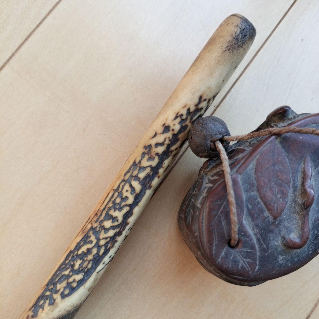 は*ま様 骨董品　古美術　アンティーク　キセル入れ　煙草入れ　 鹿角　彫刻　喫煙