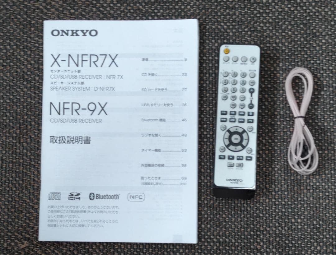 ONKYO オンキョー NFR-7X CD/SD/USB コンポ 動作良好・美品