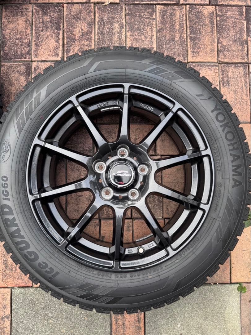 205/60R16 ブラック、スポーク、ホイールセット　はむきちさん専用