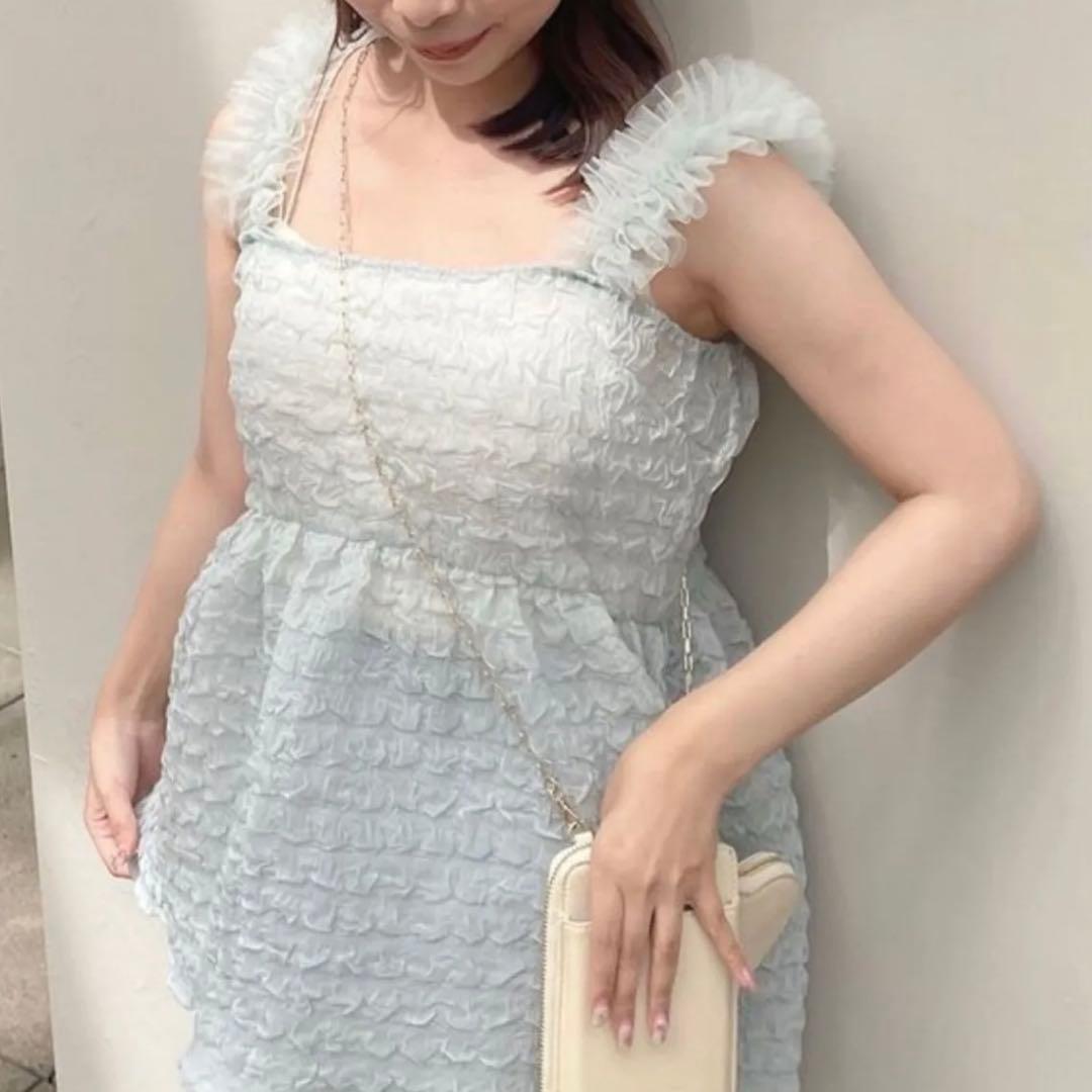 新品muguet fairly tulle pepulum blouseぺプラム