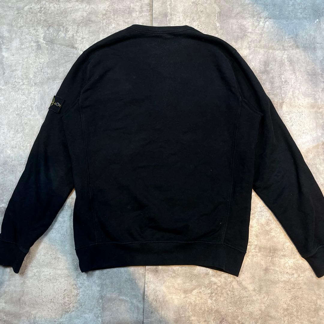 STONE  ストーンアイランド スウェット ブラック ワッペン