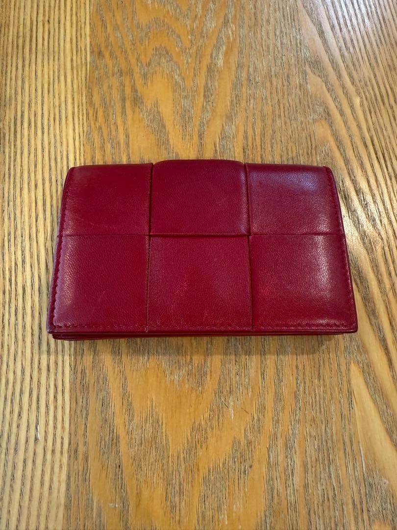 BOTTEGA VENETA ボッテガヴェネタ 名刺入れ カードケース 赤